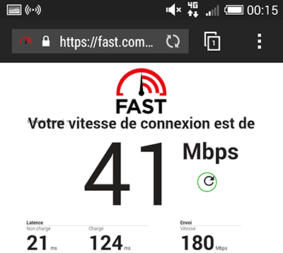 4G speed test